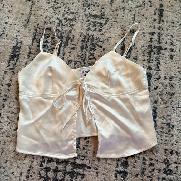 Princess Polly Buress Top White - Picture 2 of 2